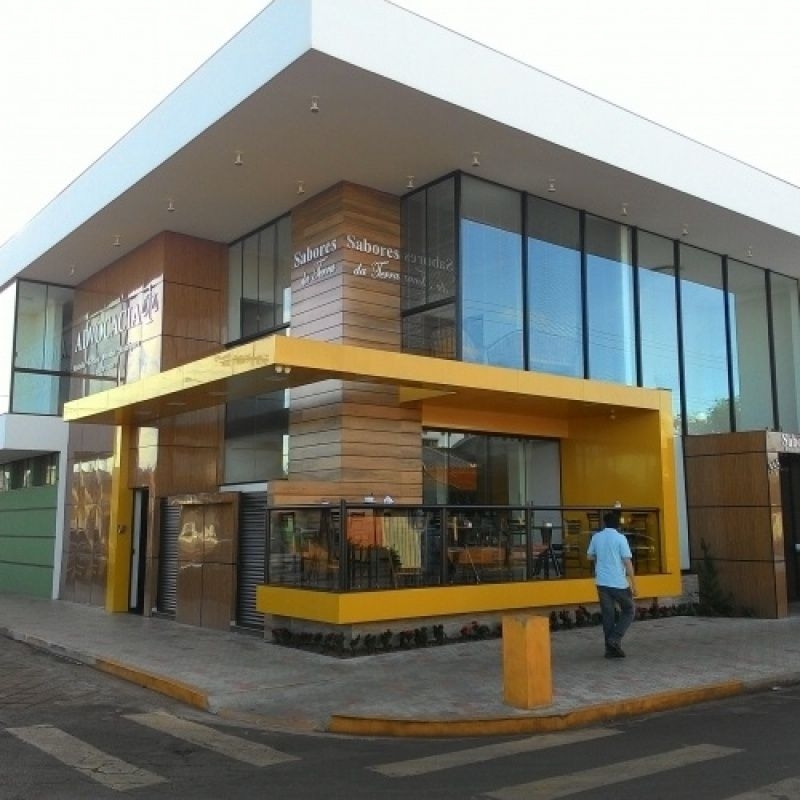 Fachada Revestimento Acm Guaianases - Fachada de Loja em Acm