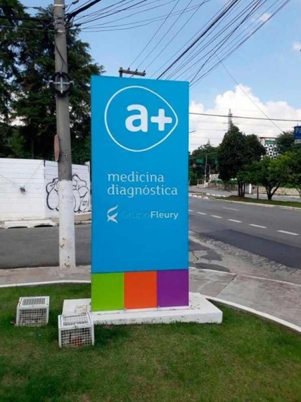 Onde Acho Totem Fachada Glicério - Totem Guia Sinalização